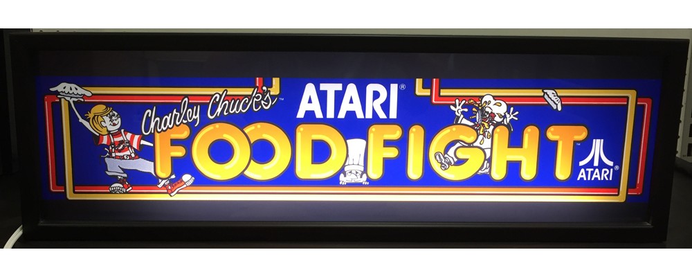 Food Fight Arcade Marquee - Lightbox - Atari